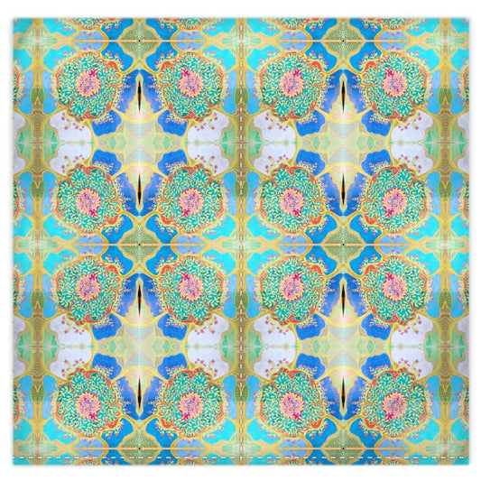 Mughal Garden Silk Duvet Cover