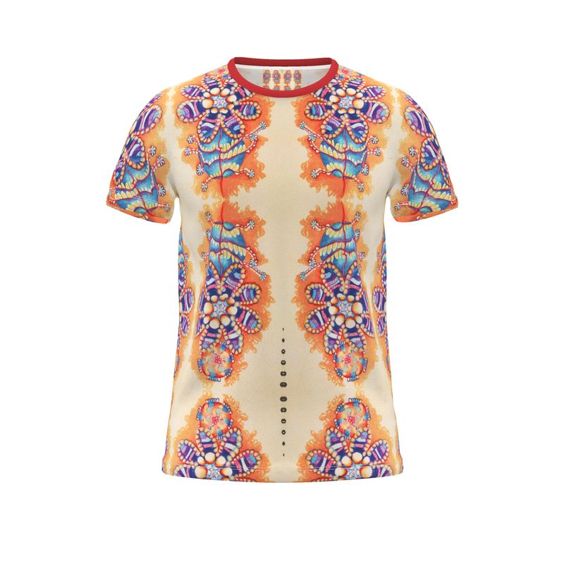 Cut And Sew All Over Print T Shirt