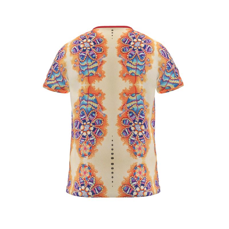 Cut And Sew All Over Print T Shirt