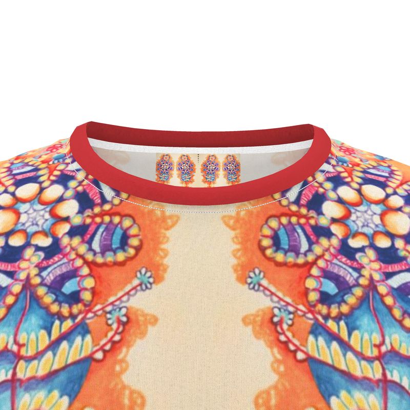 Cut And Sew All Over Print T Shirt