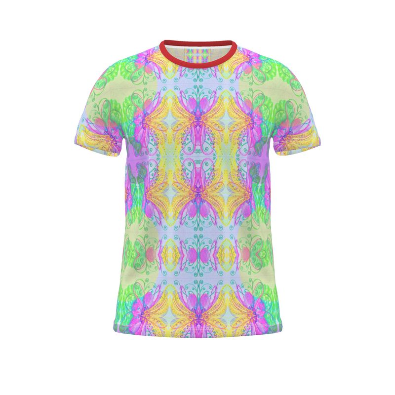 Cut And Sew All Over Print T Shirt
