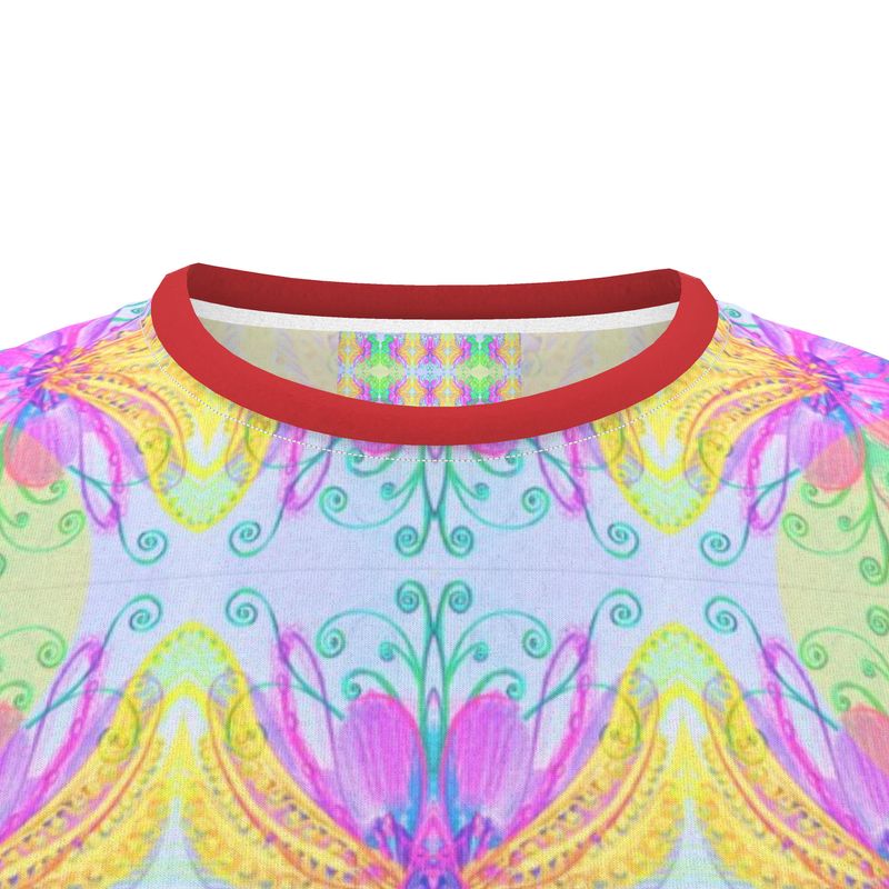 Cut And Sew All Over Print T Shirt